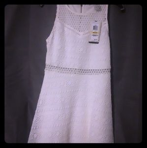 White knitted dress